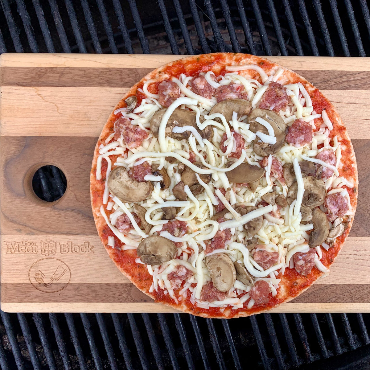 Sausage and Mushroom Pizza image 0