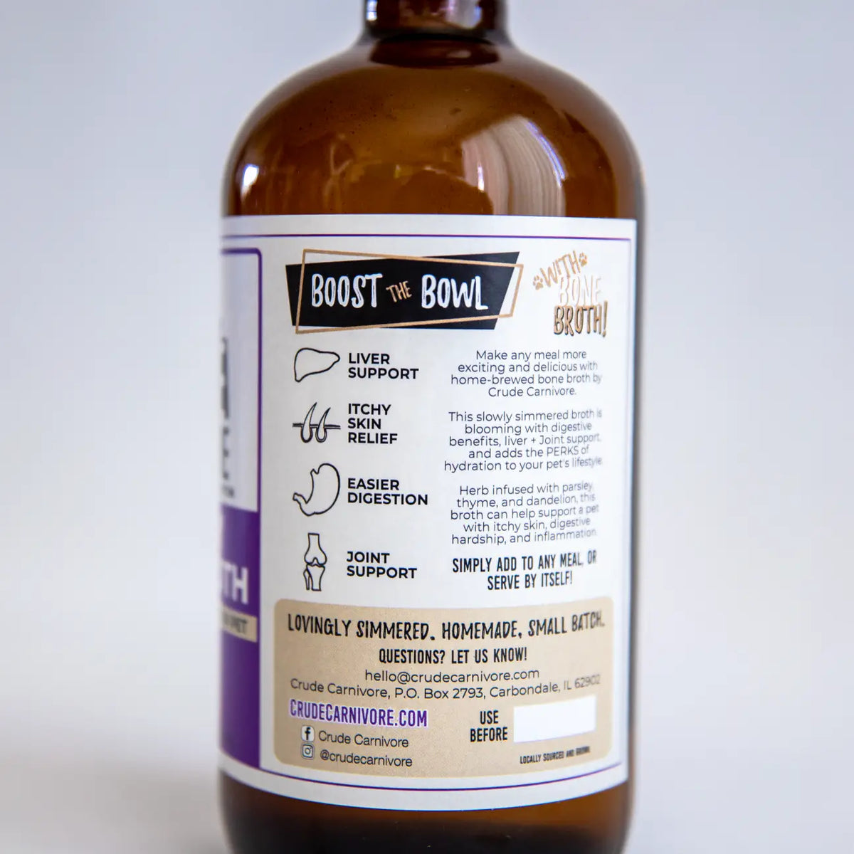 Crude Carnivore Bone Broth- Turkey