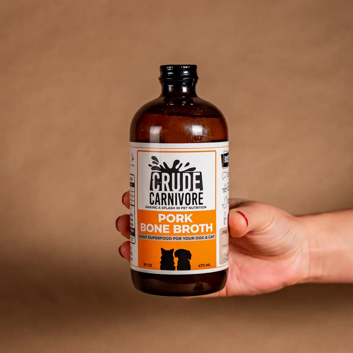 Crude Carnivore Bone Broth- Pork