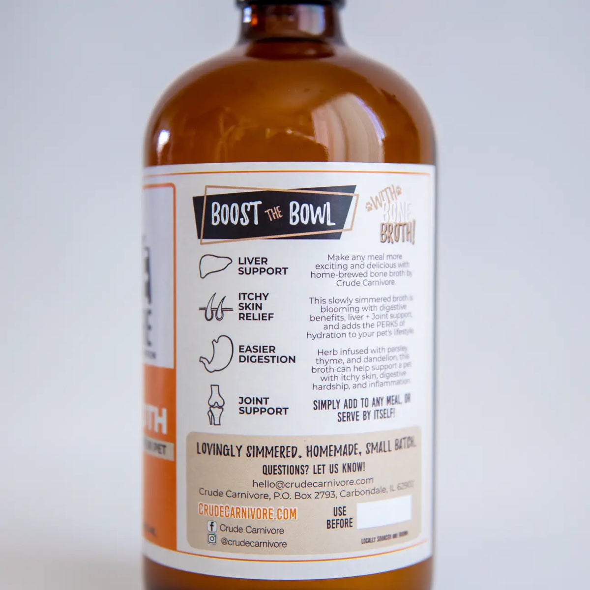Crude Carnivore Bone Broth- Pork