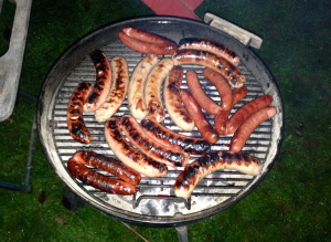 Grilling Barney's and Fifield's Brats