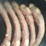 Look's Meat Market cooking Benton's bacon