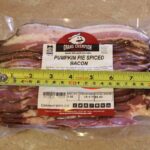 GCM Pumpkin Piece Spiced Bacon Uncooked Measured