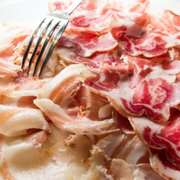 Pancetta is a common type of bacon in Italy.