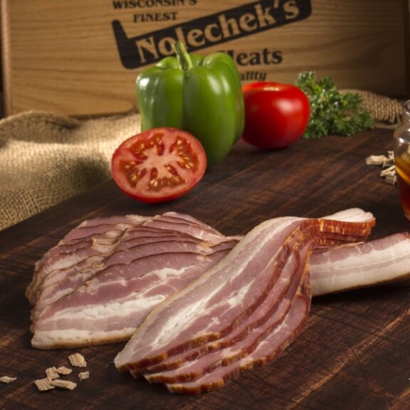 Hickory smoked and honey cured bacon gift box