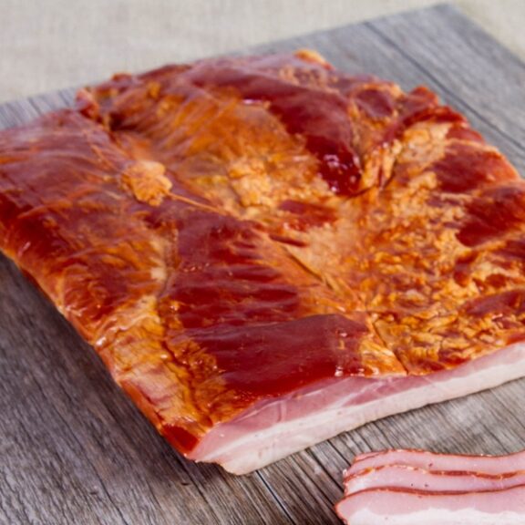 Slab bacon - five pounds, gourmet, and hickory smoked