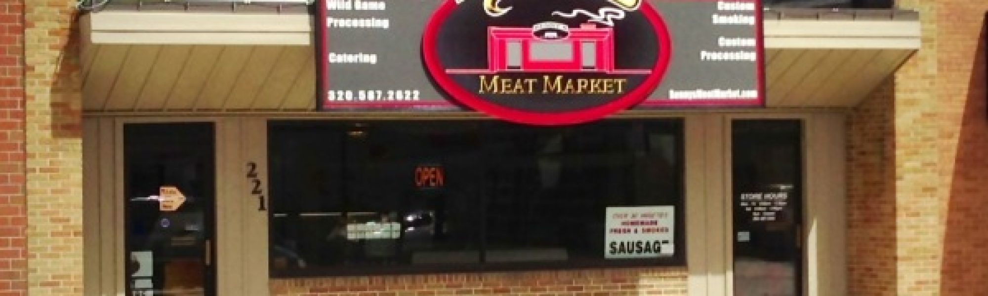 Exterior of Benny's Meat Market
